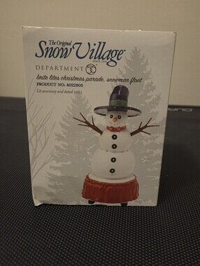 Dept 56 Brite Lites Christmas Parade Snowman Float  4022805 Snow Village
